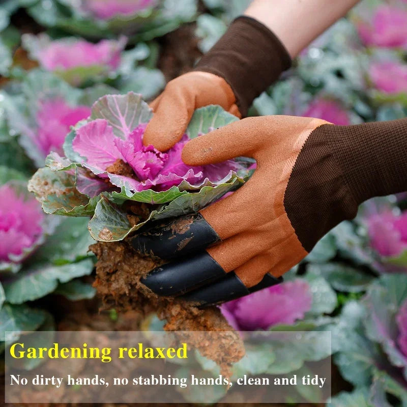 Garden Flower Planting Double Claw Gloves