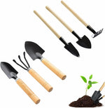 Gardening Tools Sets, Spade Shovel Rake, 6 Pieces