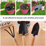 Gardening Tools Sets, Spade Shovel Rake, 6 Pieces