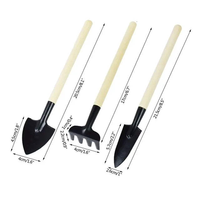 3Pcs/Set Mini Garden Tool Set