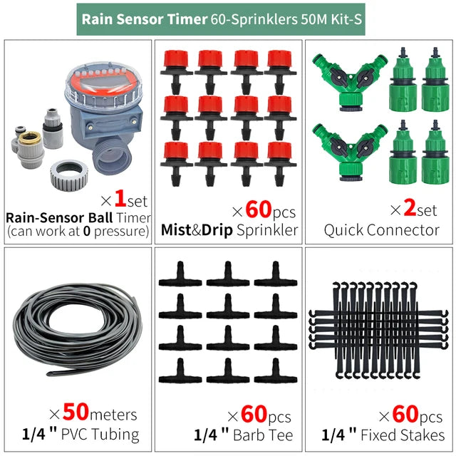 Betta Grower DIY Drip Irrigation System: Greenhouse 5M-50M